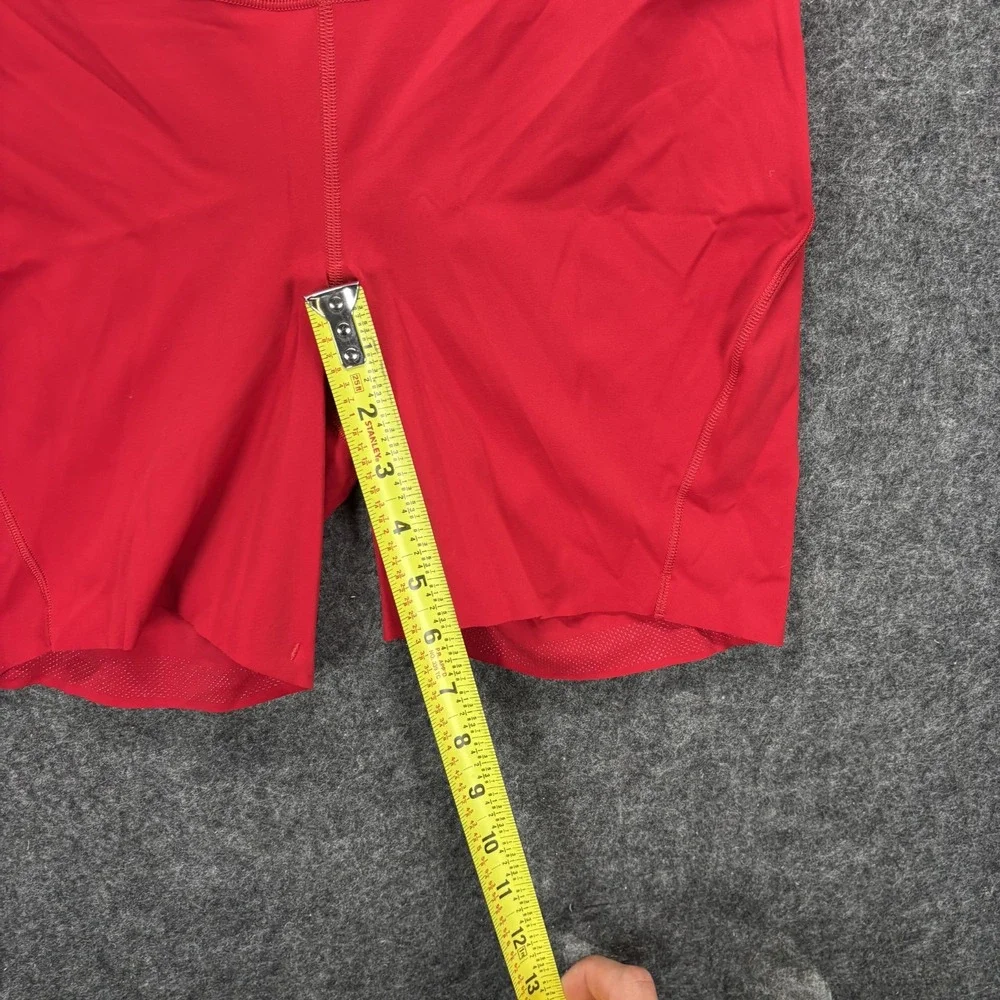 Lululemon Base Pace High Rise Biker Shorts Women's 8 Red LW7CAVS